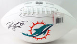 Jason Taylor Autographed Miami Dolphins Logo Football - JSA W Auth *Black