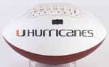 Bernie Kosar Signed Miami Hurricanes Logo Football (Radtke) Cleveland Browns Q.B