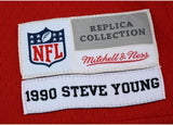 Steve Young SF 49ers Signed Red Replica Mitchell & Ness Jersey & "HOF 2005" Insc