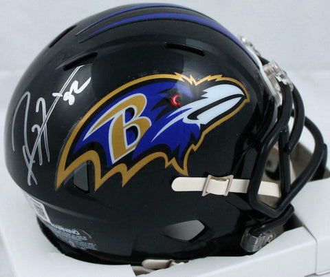 Ray Lewis Autographed Baltimore Ravens Speed Mini Helmet-Beckett W Hologram