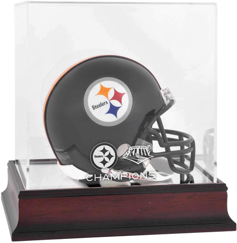 Pittsburgh Steelers Super Bowl XLIII Champs Mahogany Mini Helmet