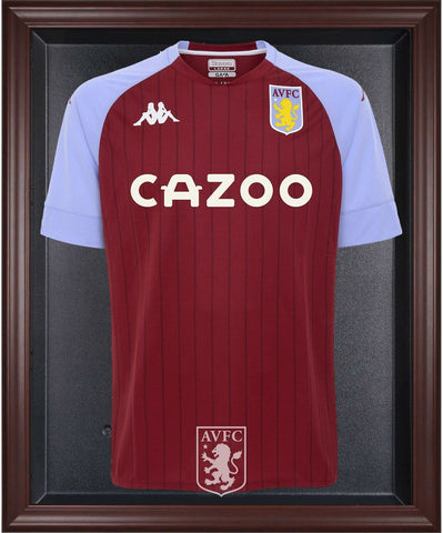 Aston Villa FC Brown Framed Team Logo Jersey Display Case