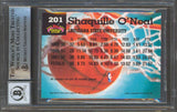 Shaquille O'Neal Signed 1992 Stadium Club #201 RC Card Auto Grade 10 BAS Slabbed