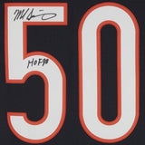 FRMD Mike Singletary Bears Signed Mitchell & Ness Navy Jersey "HOF 98" Ins