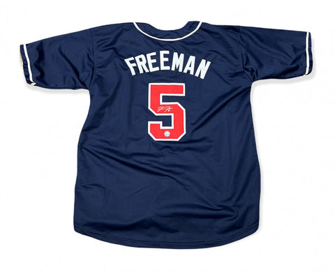 Freddie Freeman Signed Atlanta Braves Jersey (Lojo) 2021 World Champion 1st Base