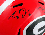 James Cook Signed Georgia Bulldogs Speed F/S Helmet w/Natl Champs-Beckett W Holo