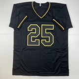 Autographed/Signed Clyde Edwards-Helaire Kansas City Blackout Football Jersey Be