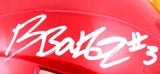Budda Baker Autographed Arizona Cardinals Flash Speed Mini Helmet-Beckett W Holo