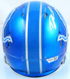D'Andre Swift Autographed Detroit Lions Flash Speed Mini Helmet-Fanatics *Silver