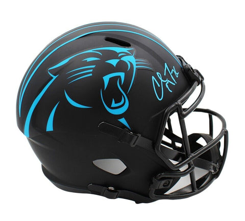 Christian McCaffery Signed Carolina Panthers Speed Full Size Eclipse NFL Helmet