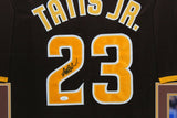 FERNANDO TATIS (Padres brown SKYLINE) Signed Autographed Framed Jersey JSA