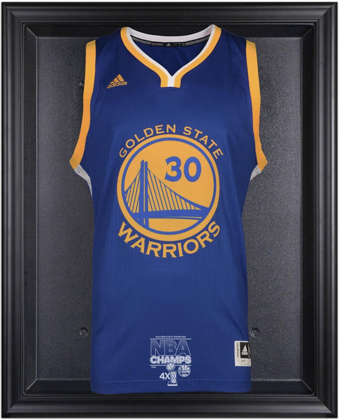 GS Warriors 2015 Finals Champs Logo Black Framed Jersey Display Case