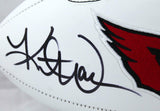 Kurt Warner Autographed Arizona Cardinals Logo Football-Beckett W Hologram
