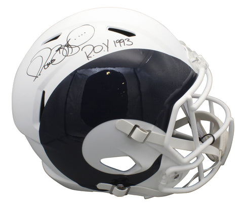 Rams Jerome Bettis "ROY 1993" Signed Amp Riddell Full Size Speed Rep Helmet BAS