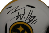 TJ Watt Autographed Pittsburgh Steelers Authentic Lunar Speed Helmet BAS 34594