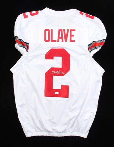 Chris Olave Signed Ohio State Buckeyes Jersey (JSA COA) New Orleans Saints W.R.