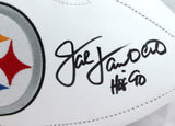 Jack Lambert Jack Ham Andy Russell HOF Signed Steelers Logo Football-BAW Holo