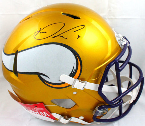 Dalvin Cook Autographed Vikings F/S Flash Speed Authentic Helmet-Beckett W Holo