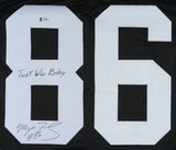 Mervyn Fernandez Signed Raiders Jersey Inscribed "Just Win Baby" (Beckett COA)