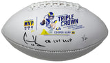 COOPER KUPP Autographed "SB LVI MVP" Rams Triple Crown Football FANATICS LE 25