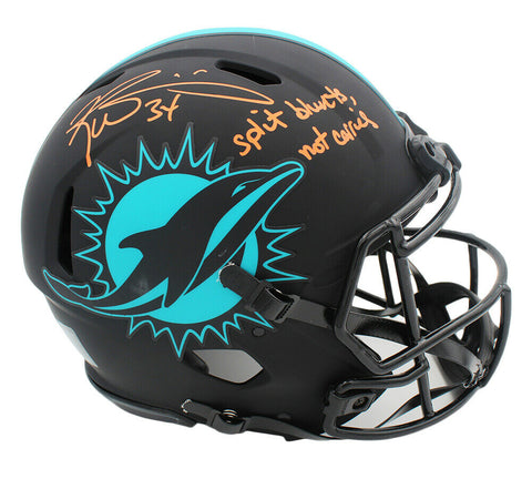 Ricky Williams Signed Miami Dolphins Speed Authentic Eclipse NFL Helmet w-" Spli