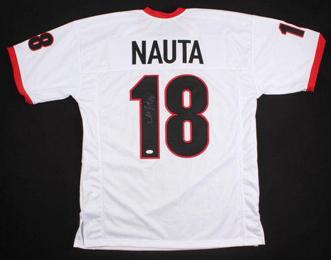 Isaac Nauta Signed Georgia Bulldogs Jersey (JSA COA) Detroit Lions 2019 Pick T.E
