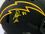 Antonio Gates Autographed Chargers Eclipse Speed Mini Helmet-Beckett W *Yellow