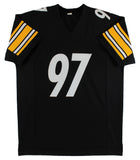 Cam Heyward Authentic Signed Black Pro Style Jersey Autographed BAS Witnessed