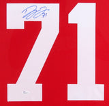 Dylan Larkin Signed Detroit Red Wing 35x43 Framed Jersey (JSA) Team Captain 2021