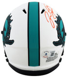 Dolphins Jason Taylor Authentic Signed Lunar Speed Mini Helmet BAS Witnessed