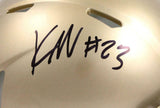 Kyren Williams Autographed Notre Dame Speed Mini Helmet-Beckett W Hologram