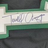 Framed Autographed/Signed Terrell Owens 33x42 Philadelphia Black Jersey JSA COA