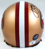 Joe Staley Autographed San Francisco 49ers Mini Helmet-Beckett W Hologram *Black