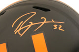 Ray Lewis Autographed Miami Hurricanes F/S Eclipse Speed Helmet BAS 30674