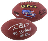 Patriots Tom Brady "SB 36 MVP" Signed Official SB Logo Nfl Football Tri Star