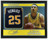 Juwan Howard Signed 35x43 Framed Michigan Wolverines Jersey (Beckett Hologram)