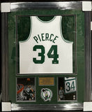 Paul Pierce Signed Autographed Jersey w/ Inscriptions Framed to 32x40 Fanatics