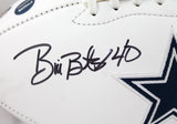 Bill Bates Autographed Dallas Cowboys Logo Football W/SB Champs-Prova *Black