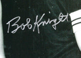 Bob Knight Autographed 16x20 B&W w/Coach K Photo- JSA W *Silver