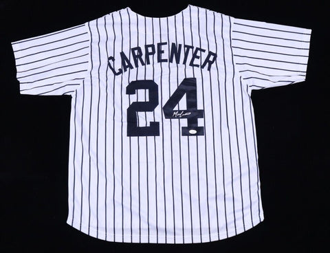 Matt Carpenter Signed New York Yankees Pinstriped Jersey (JSA) N.Y. 3rd Baseman