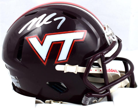 Michael Vick Autographed Virginia Tech Speed Mini Helmet - Beckett W Hologram