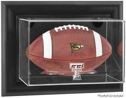 Texas Tech Raiders Black Framed Wall-Mountable Football Display Case - Fanatics