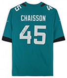Framed K'Lavon Chaisson Jacksonville Jaguars Autographed #45 Teal Nike Jersey