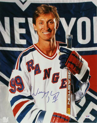 Rangers Wayne Gretzky Signed 16X20 Photo Auto Graded Perfect 10! PSA/DNA #U01315