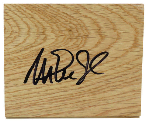 Magic Johnson (LAKERS) Signed 5x6 Floor Piece w/5x Champs - (SCHWARTZ COA)