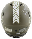 Bills Von Miller Signed Salute To Service Full Size Speed Proline Helmet BAS Wit