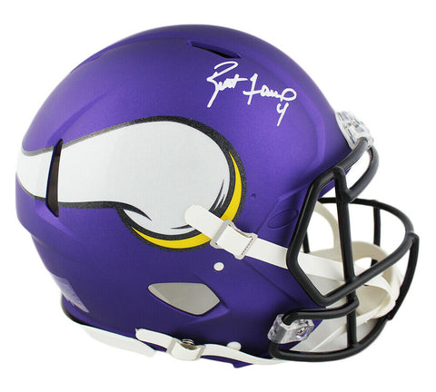 Brett Favre Signed Minnesota Vikings Speed Authentic NFL Helmet