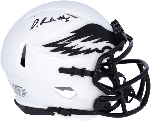 Autographed Devonta Smith Eagles Mini Helmet Fanatics Authentic COA