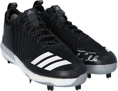 Tim Tebow NYM Signed Issued Black, White, Silver Cleats - 2016-19 - AA0051702-03