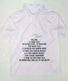 Ivan Lendl Autographed Tennis White Polo Shirt With Stats- JSA W Auth